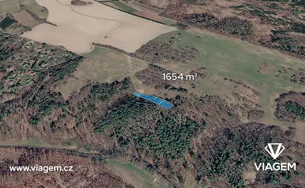 Prodej lesa 827 m², Lipová, okres Prostějov