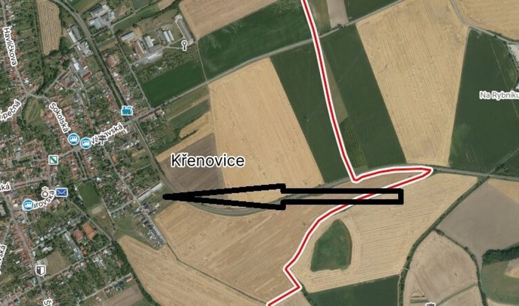 Prodej stavebního pozemku 1 527 m², Křenovice – náhled fotky 4