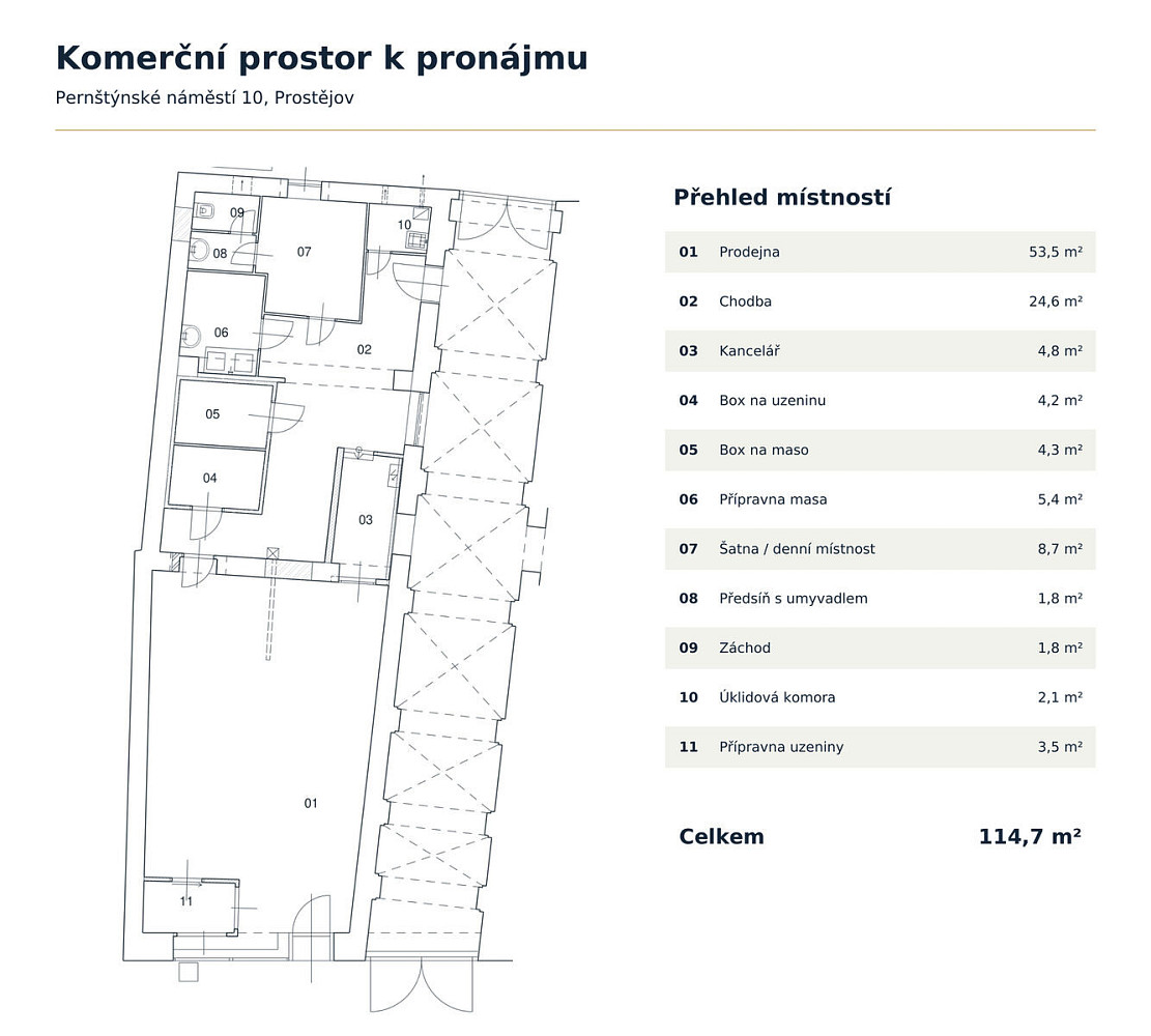 Pronájem obchodních prostor 114 m² – fotografie 3