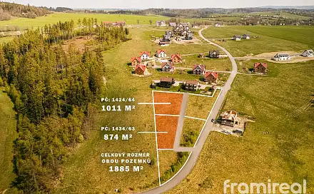Prodej stavebního pozemku 1 985 m², Václavov u Bruntálu - Horní Václavov, okres Bruntál