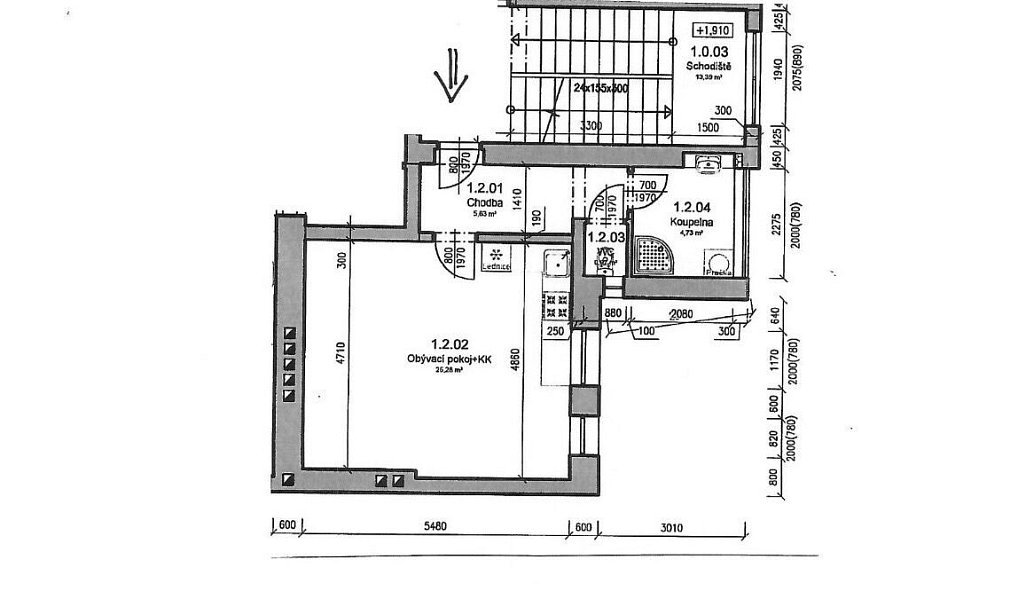 Pronájem bytu 1+kk 38 m², Plzeň – náhled fotky 6