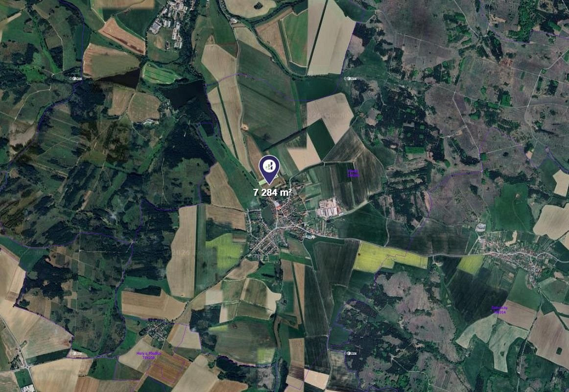 Prodej pole 7 284 m² – pohled 2