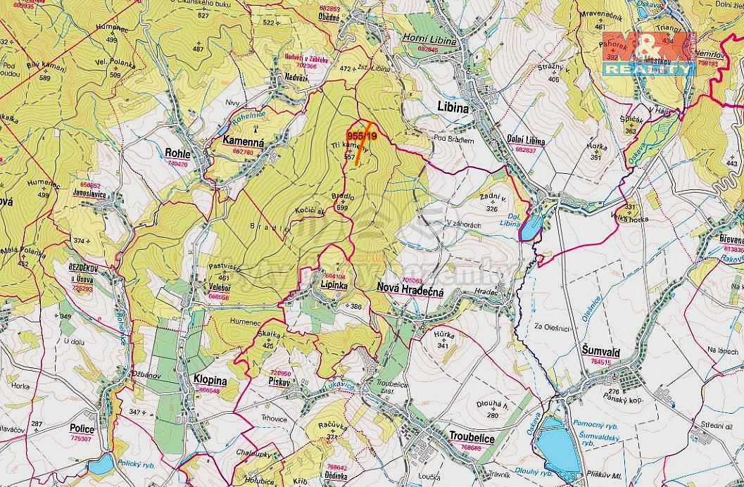 Prodej lesa 10 966 m² – pohled 2