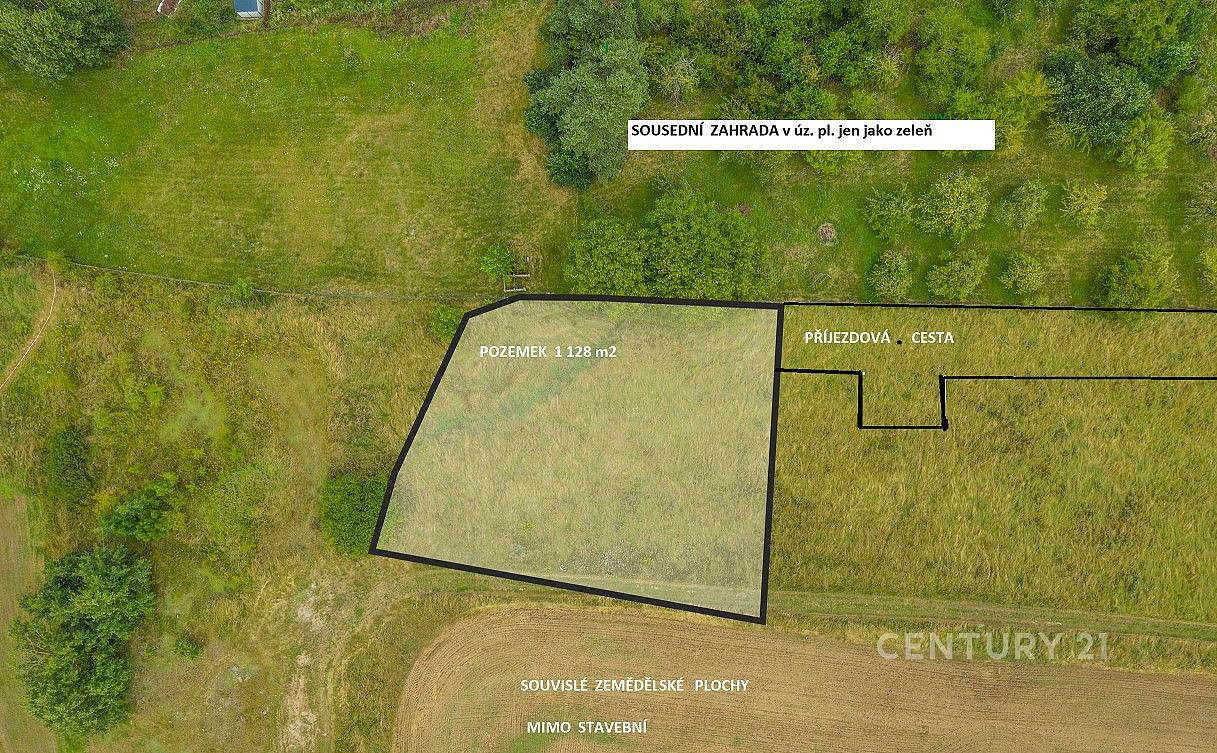 Prodej stavebního pozemku 1 128 m² – fotografie 5