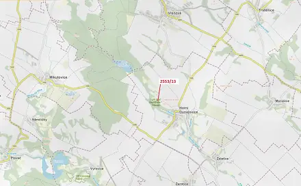 Dražba lesa 150 m², Horní Dunajovice