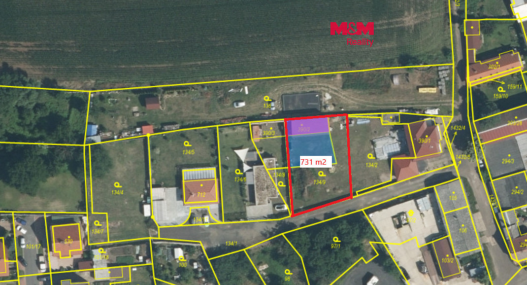 Prodej stavebního pozemku 731 m²