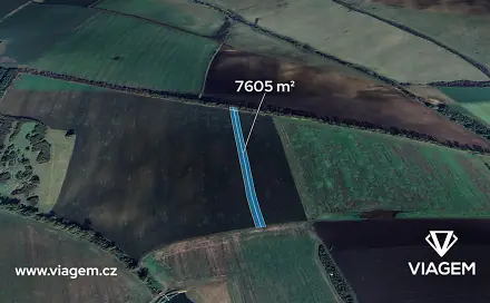 Prodej pole 7 605 m², Šumice, okres Uherské Hradiště