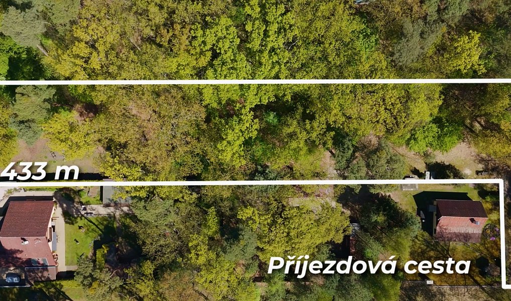 Prodej stavebního pozemku 2 427 m², Hradištko – náhled fotky 2