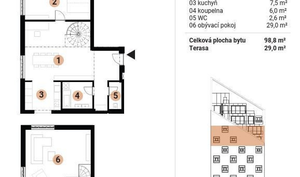 Prodej bytu 3+kk 99 m², Brno – náhled fotky 8