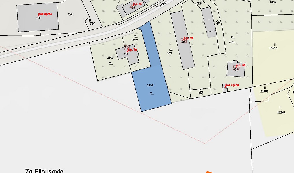 Prodej stavebního pozemku 109 m², Suchodol – náhled fotky 3