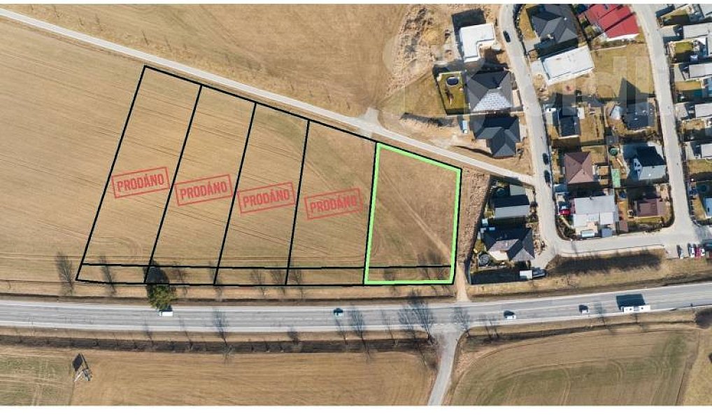 Prodej stavebního pozemku 2 109 m², Jihlava – fotka 1 z 6