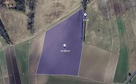 Prodej pole 2 019 m², Uhlířská Lhota, okres Kolín
