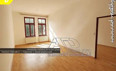 Pronájem bytu 2+1 72 m², Pražská tř., České Budějovice