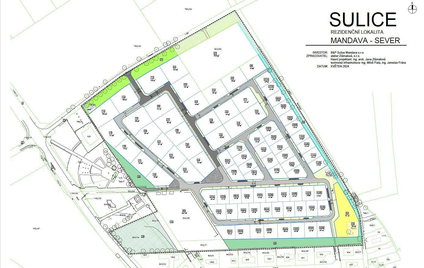 Prodej stavebního pozemku 1 001 m² – pohled 2