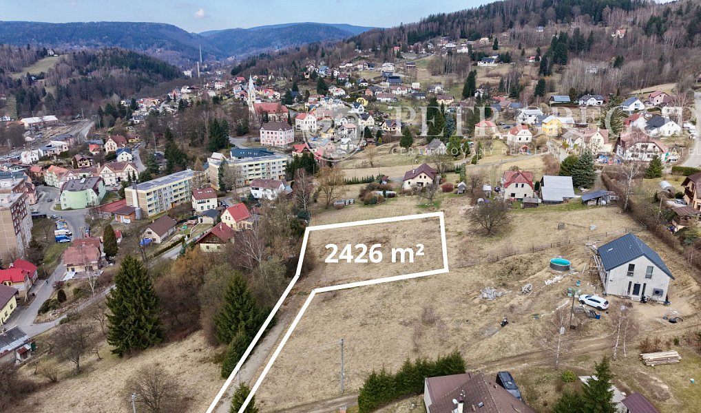 Prodej stavebního pozemku 2 426 m², Tanvald – náhled fotky 4