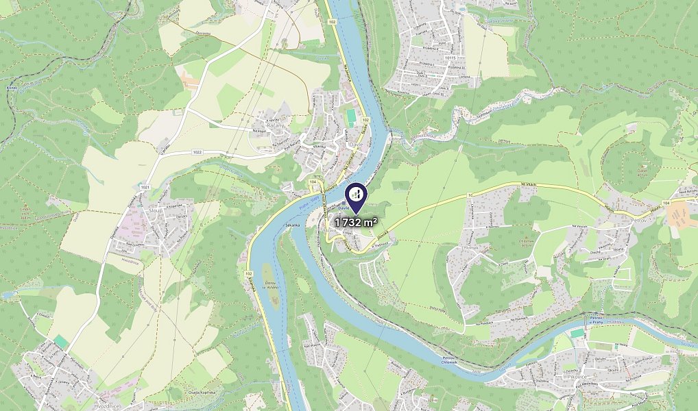 Prodej lesa 1 732 m², Davle – náhled fotky 3