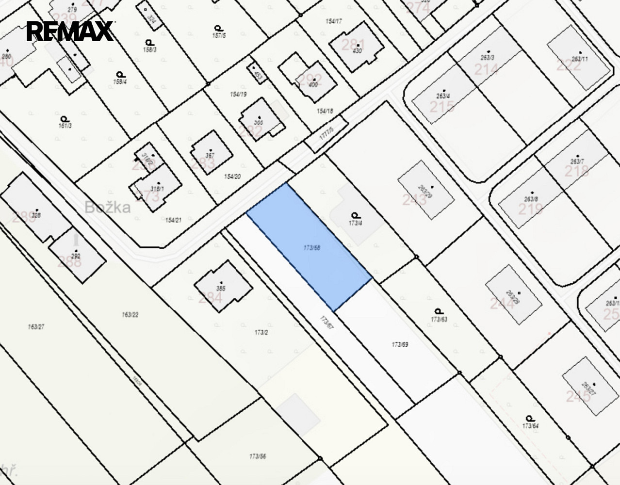 Prodej stavebního pozemku 678 m² – fotografie 3