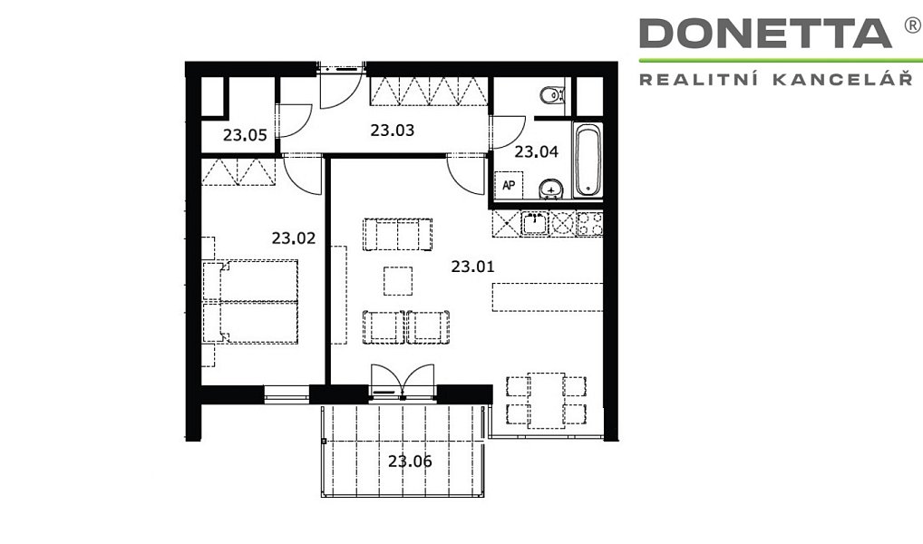 Prodej bytu 2+kk 60 m², Hradec Králové – náhled fotky 3