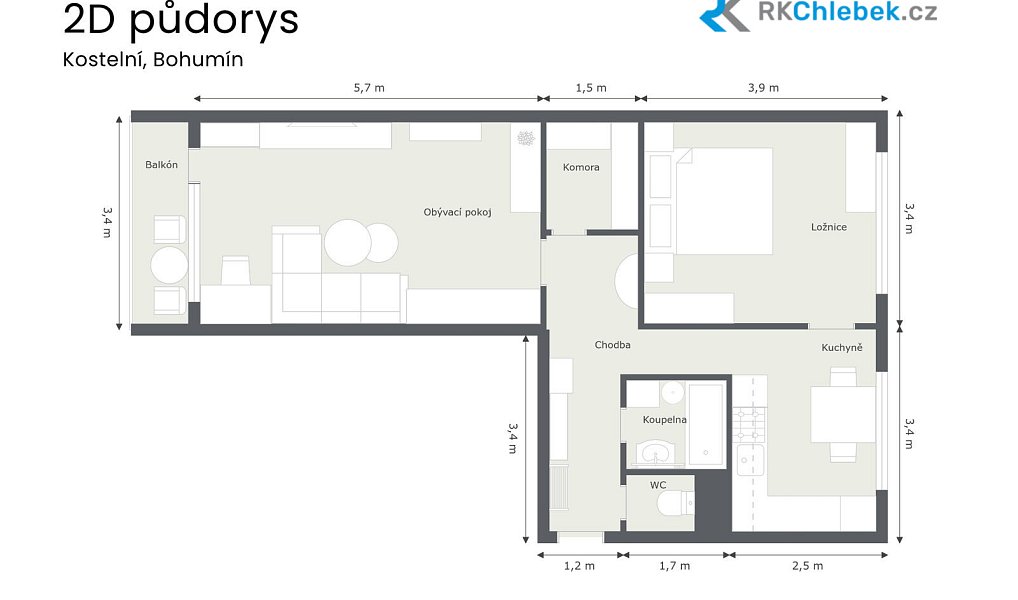 Prodej bytu 2+1 58 m², Bohumín – náhled fotky 17