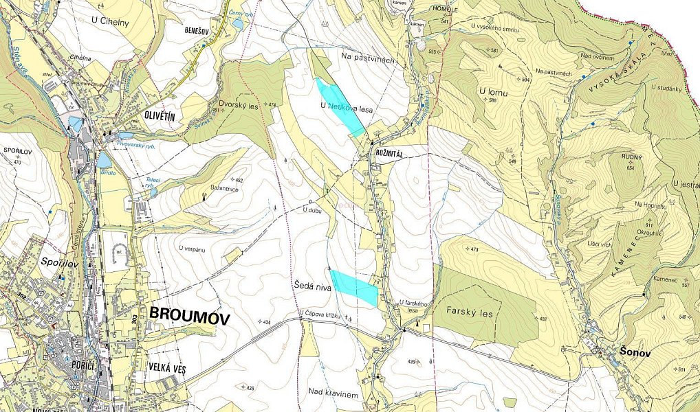 Prodej pole 153 142 m², Broumov – náhled fotky 4