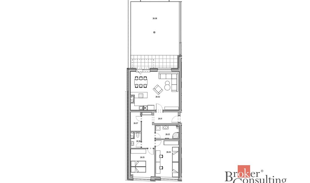 Pronájem bytu 3+kk 99 m², Plzeň – náhled fotky 5