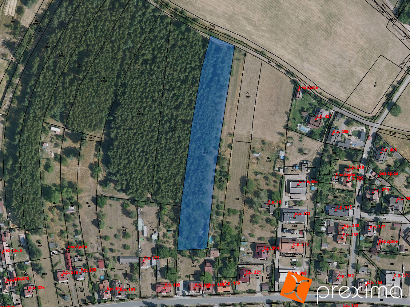 Prodej stavebního pozemku 549 m²