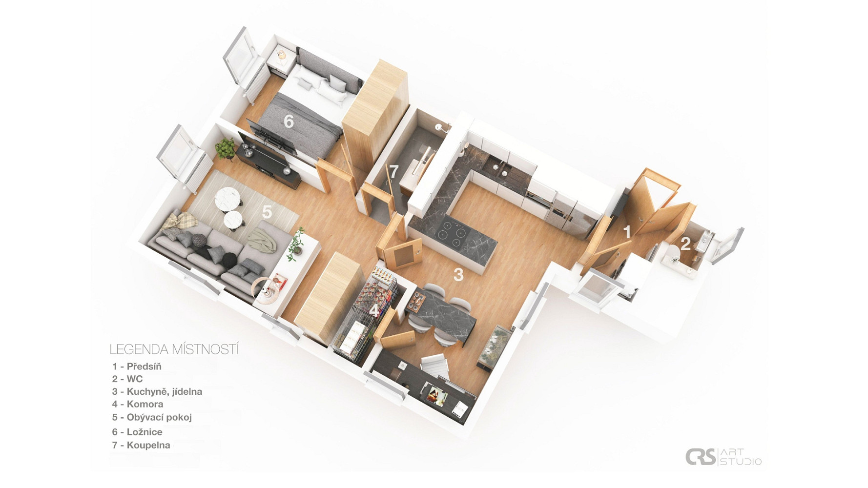 Prodej bytu 2+1 55 m² – fotografie 2