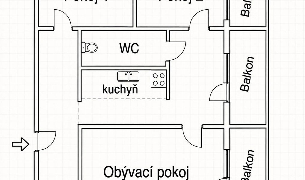 Prodej bytu 3+1 72 m², Klášterec nad Ohří – náhled fotky 7