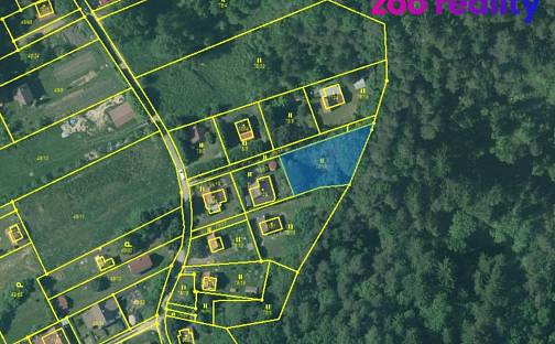 Prodej stavebního pozemku 665 m², Chlum u Třeboně, okres Jindřichův Hradec