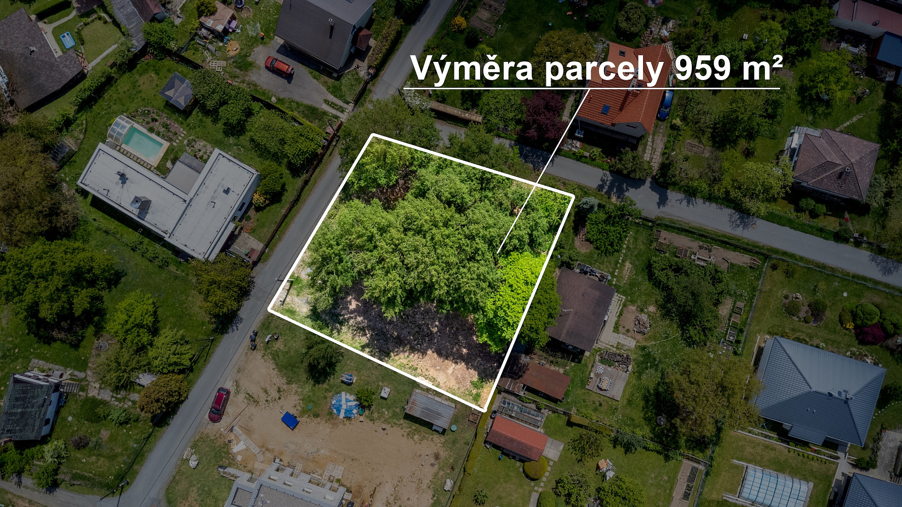 Prodej stavebního pozemku 959 m²
