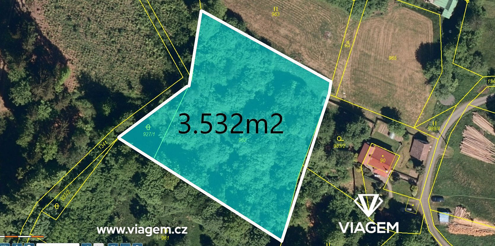Prodej zahrady 3 532 m² – fotografie 2