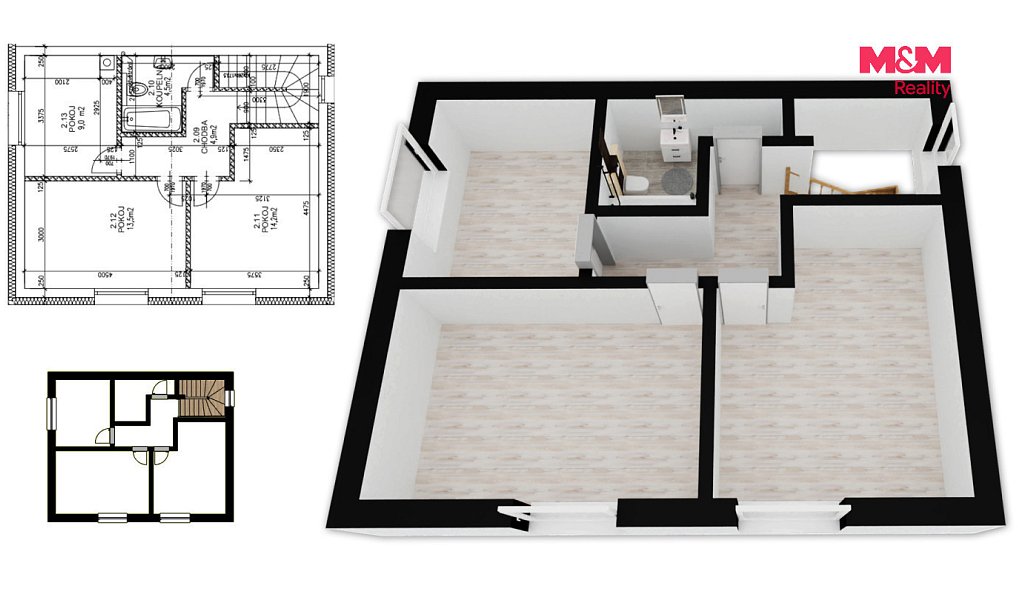 Prodej domu 97 m² s pozemkem 298 m², Králův Dvůr – náhled fotky 9