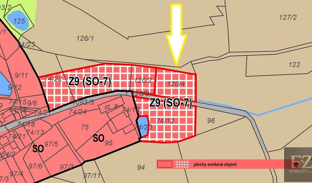 Prodej stavebního pozemku 2 120 m², Přeštěnice – náhled fotky 13