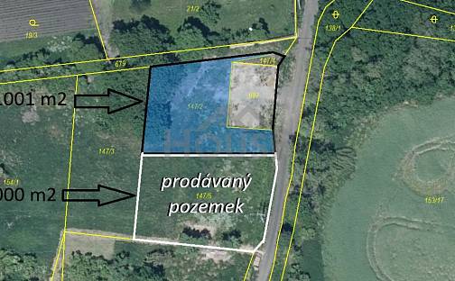 Prodej stavebního pozemku 1 001 m², Podbořany - Pšov, okres Louny