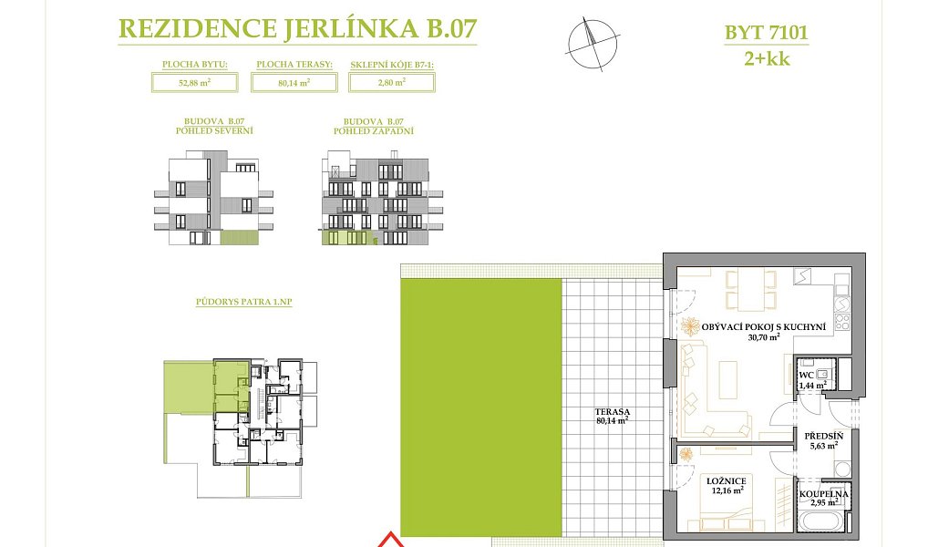 Prodej bytu 2+kk 133 m², Brno – náhled fotky 2