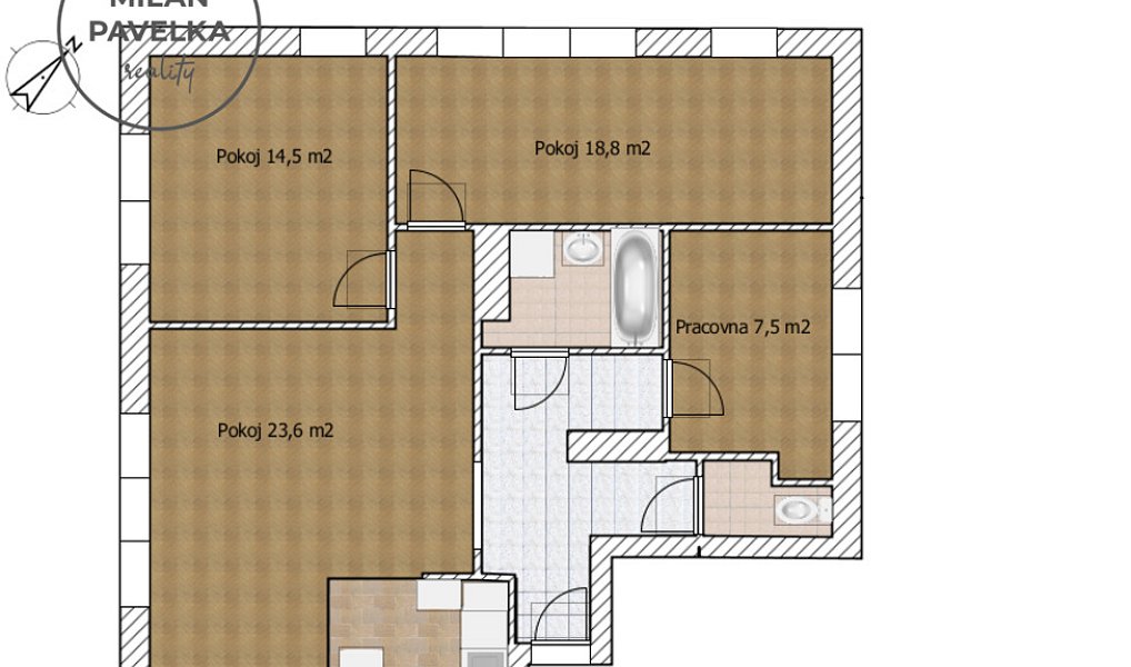 Prodej bytu 3+1 88 m², Tišnov – náhled fotky 12