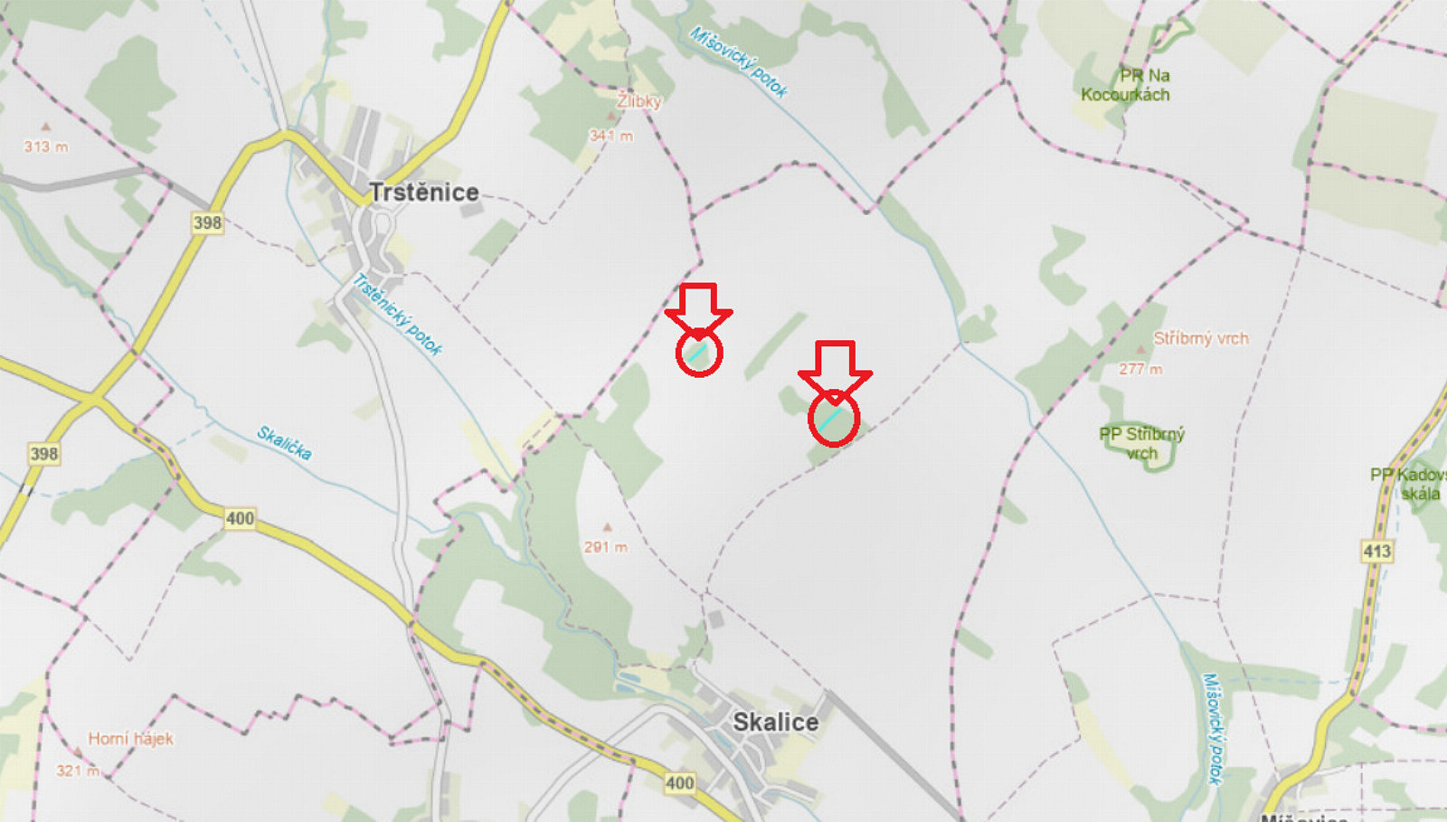 Prodej lesa 1 312 m²