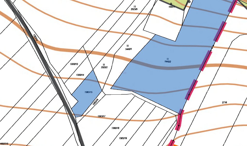 Prodej pole 767 m², Tišnov – náhled fotky 3