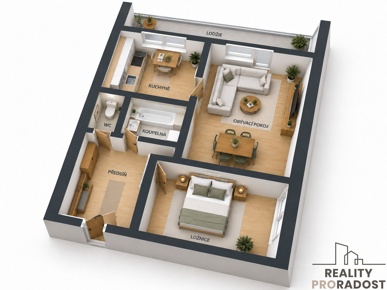 Prodej bytu 2+1 48 m² – fotografie 5