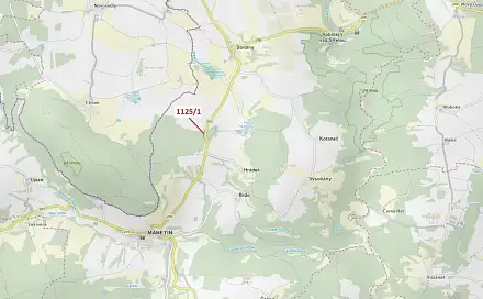 Dražba lesa 1 988 m², Manětín