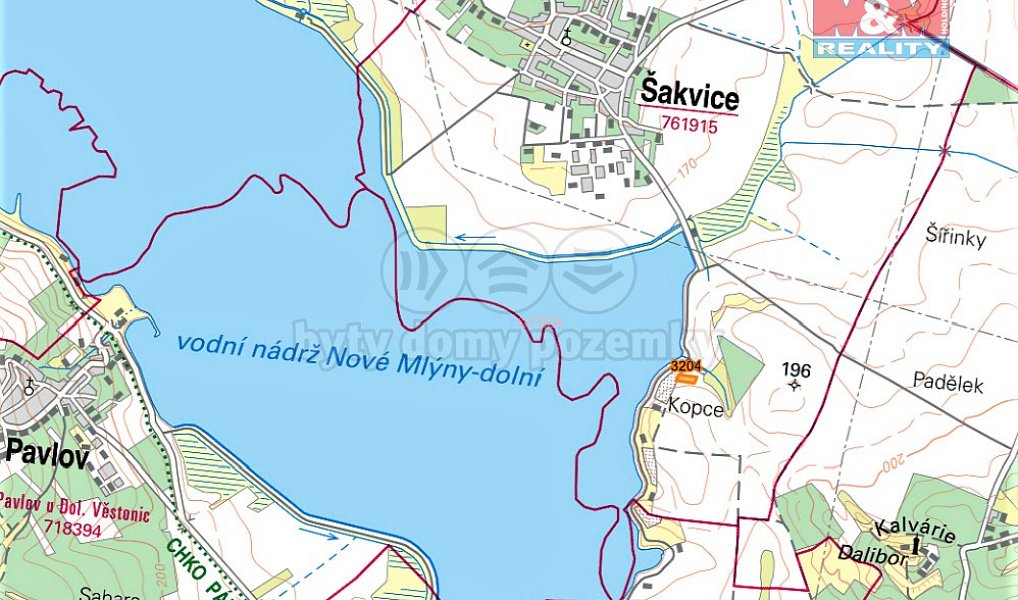 Prodej pole 2 433 m², Šakvice – náhled fotky 2
