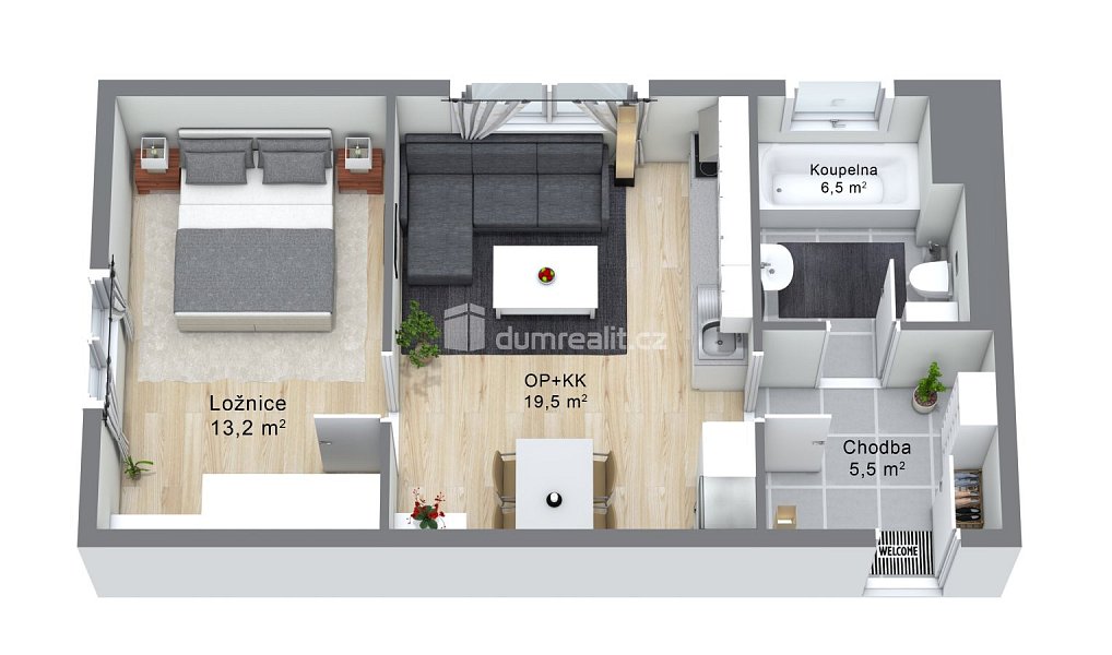 Prodej bytu 2+kk 47 m², Ostrov – náhled fotky 11