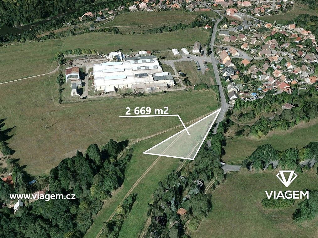 Prodej zahrady 667 m², Roztoky