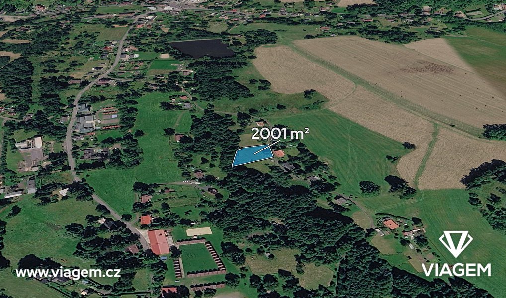 Prodej zahrady 667 m², Chřibská – fotka 1 z 5