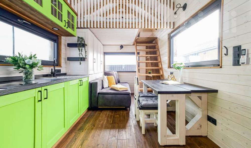 Prodej tiny house 20 m2 - plně vybavený, 2 loft na spaní, koupelna se sprchou, Přelouč – náhled fotky 19