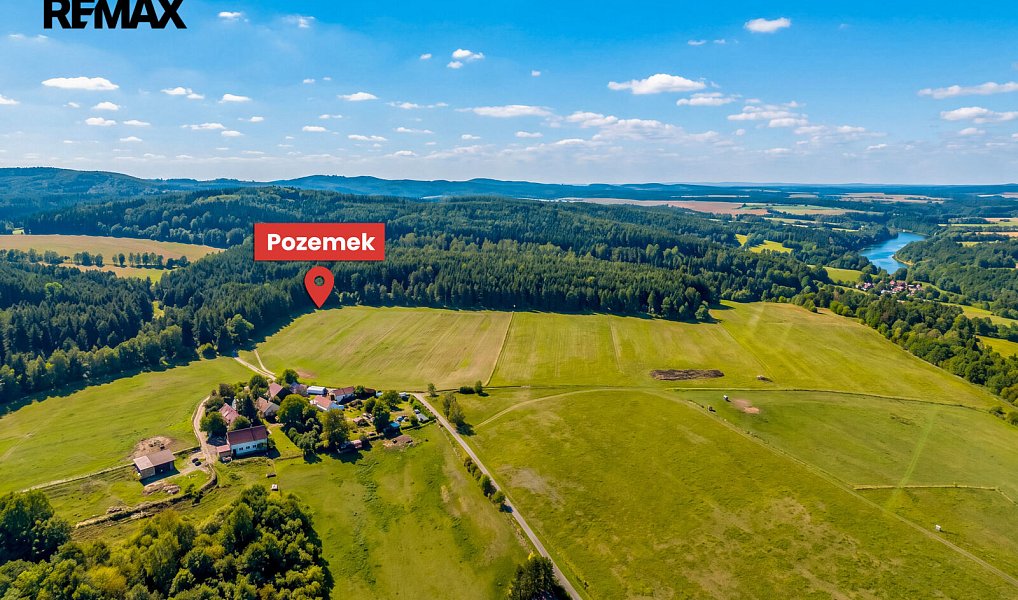 Prodej stavebního pozemku 1 262 m², Albrechtice nad Vltavou – náhled fotky 4