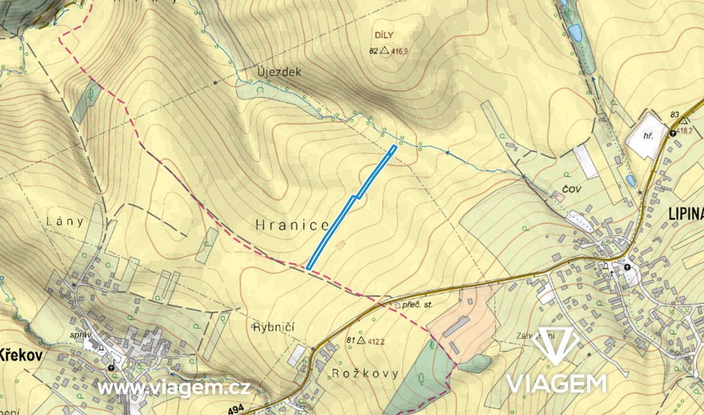 Prodej pole 1 144 m², Valašské Klobouky – náhled fotky 3