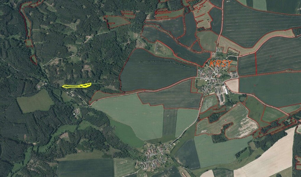Prodej pole 7 068 m², Krsy – náhled fotky 6