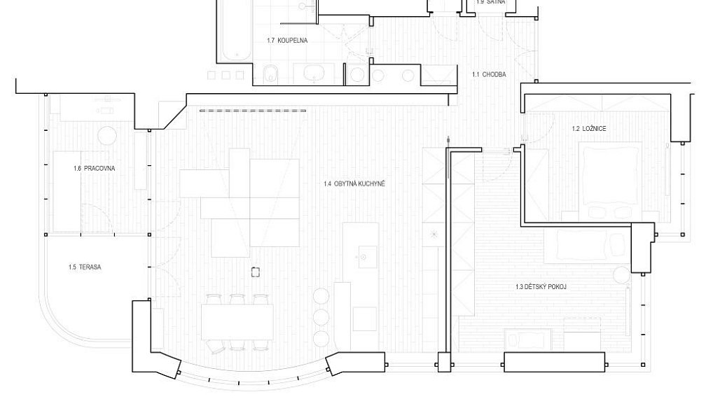 Pronájem bytu 4+kk 113 m², Praha – náhled fotky 20