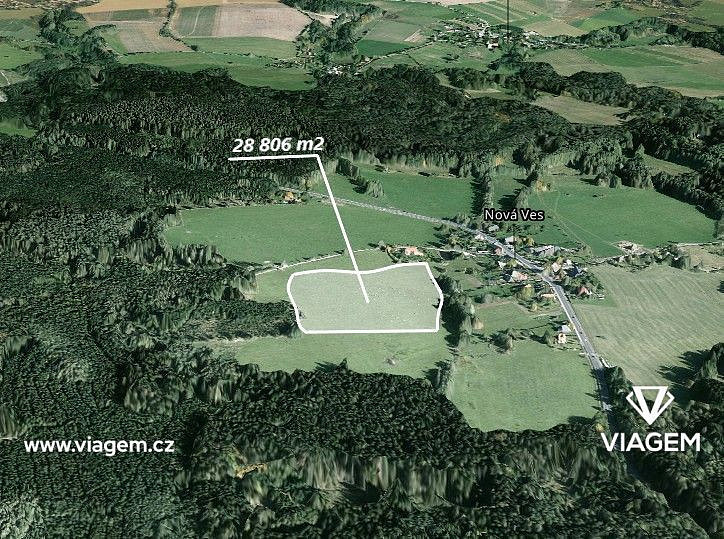Prodej pole 28 806 m², Nasavrky
